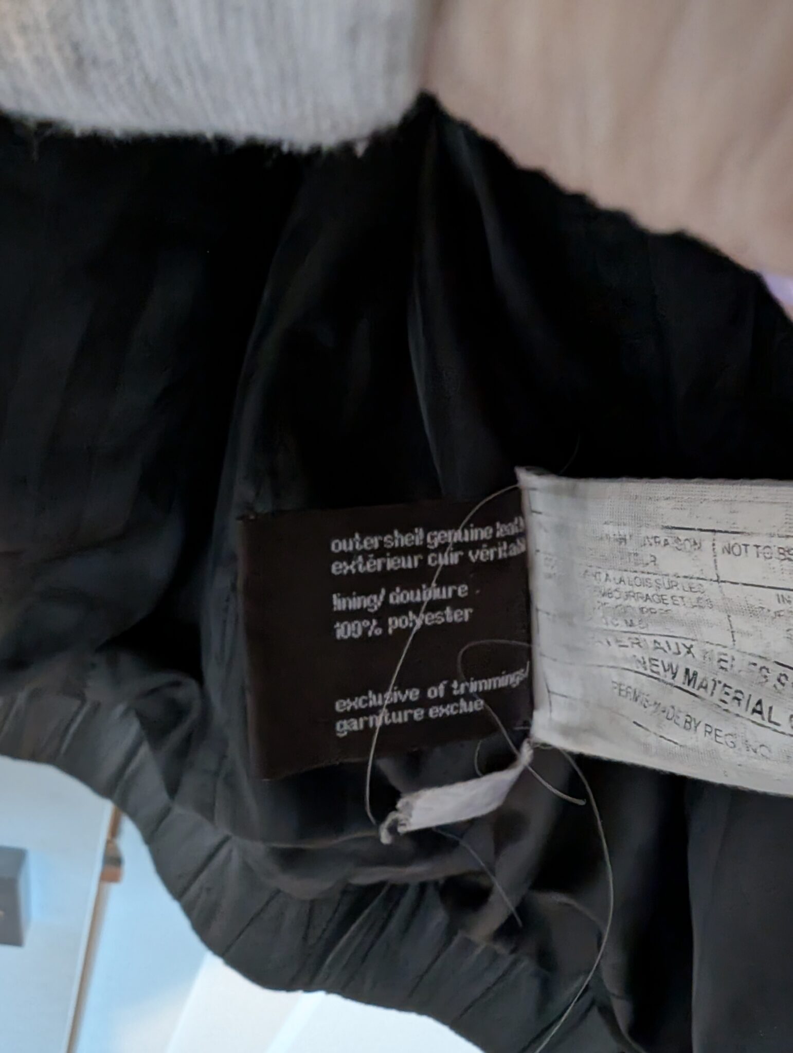 Image for Veste en cuir Sz L