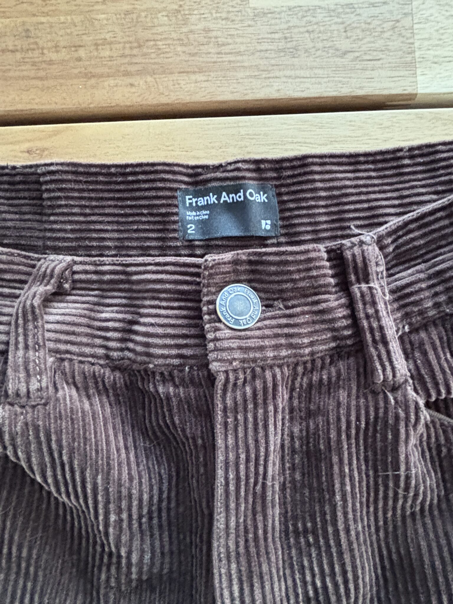 Featured image for Pantalon velours cordé