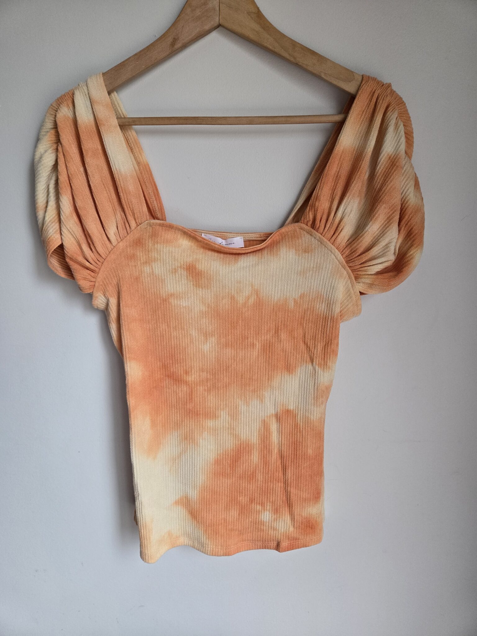 Featured image for CES FEMME orange and cream top