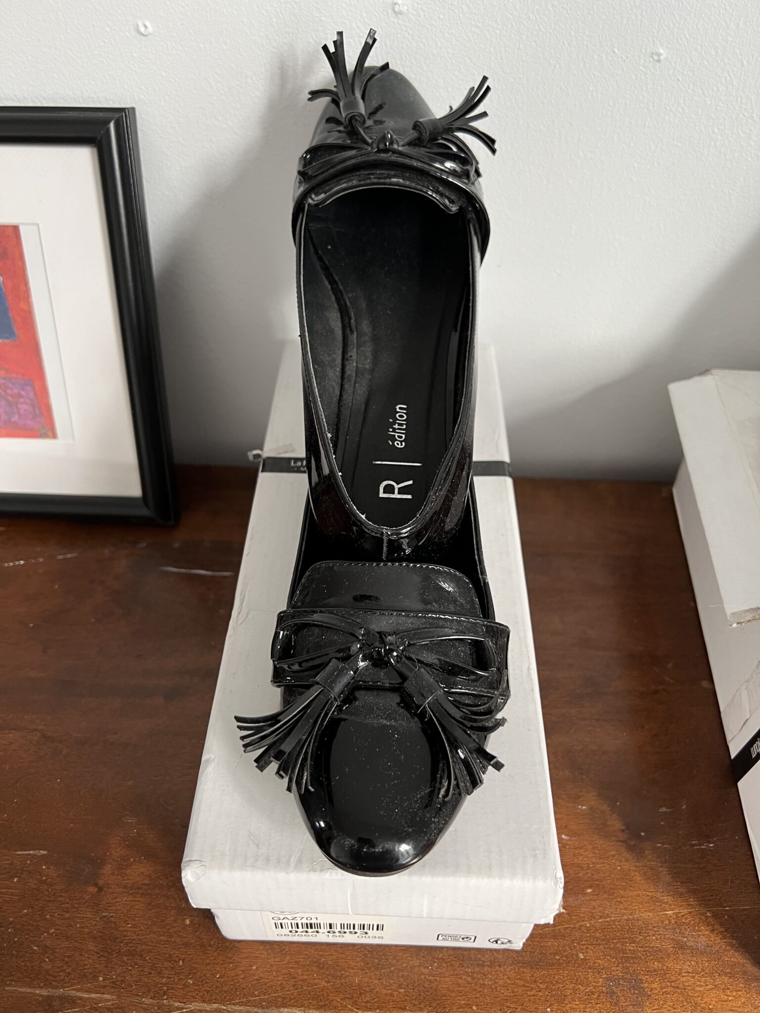 Image for Chaussures plates noire vernis