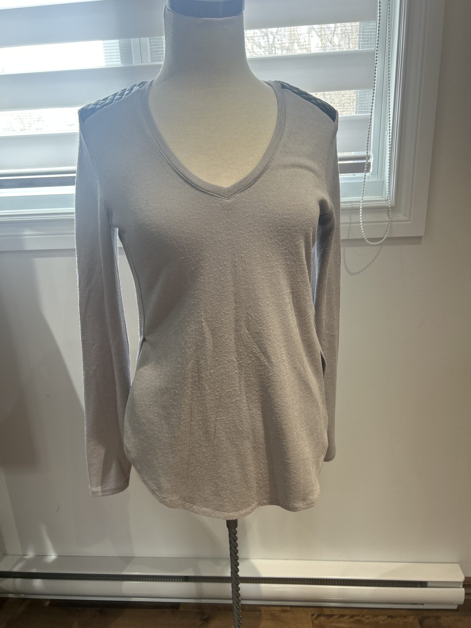 Featured image for Leather detail jumper