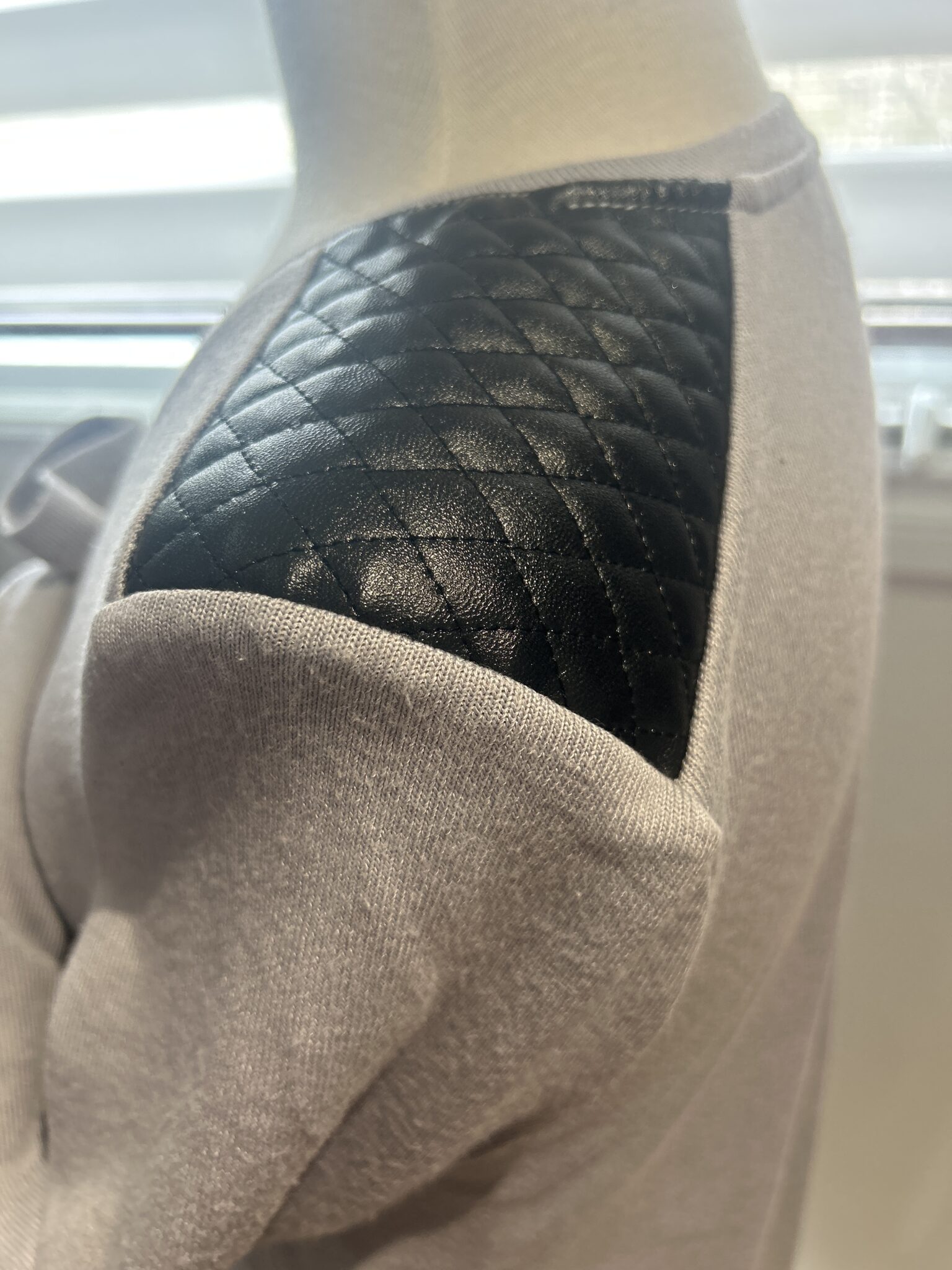 Image for Leather detail jumper
