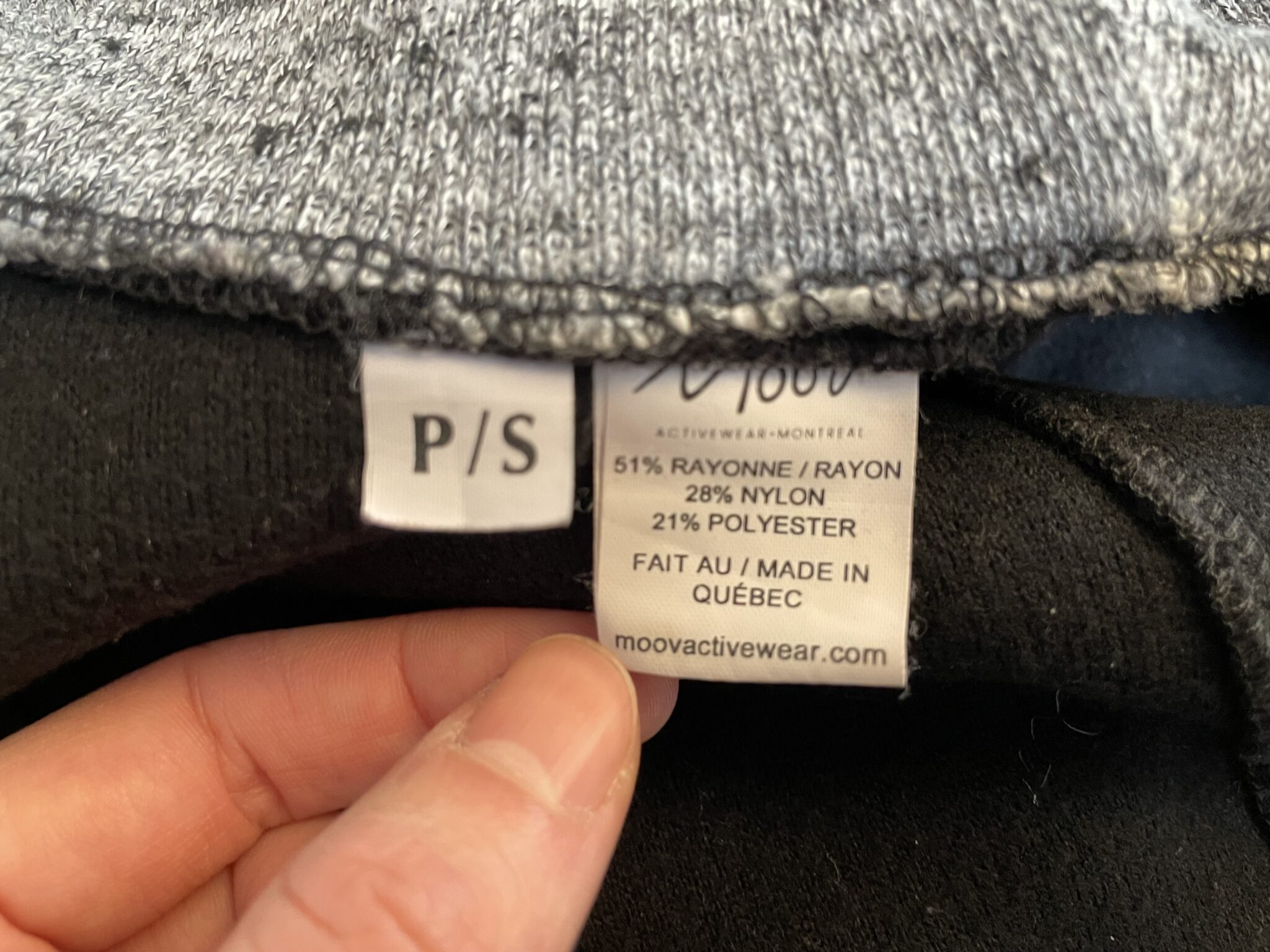 Image for Veste à capuchon noire Moov Activewear small