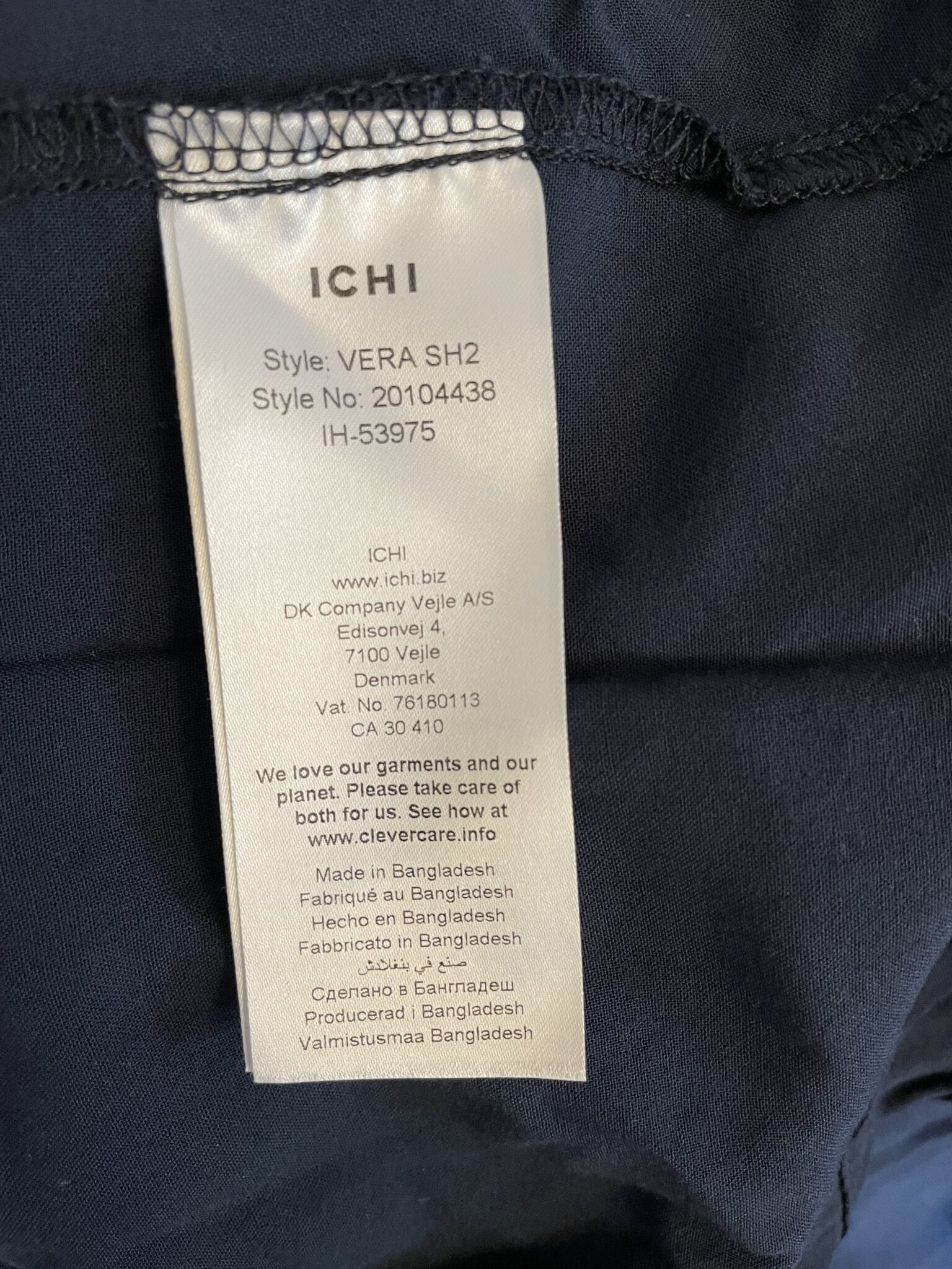 Image for Chemise bleue marine