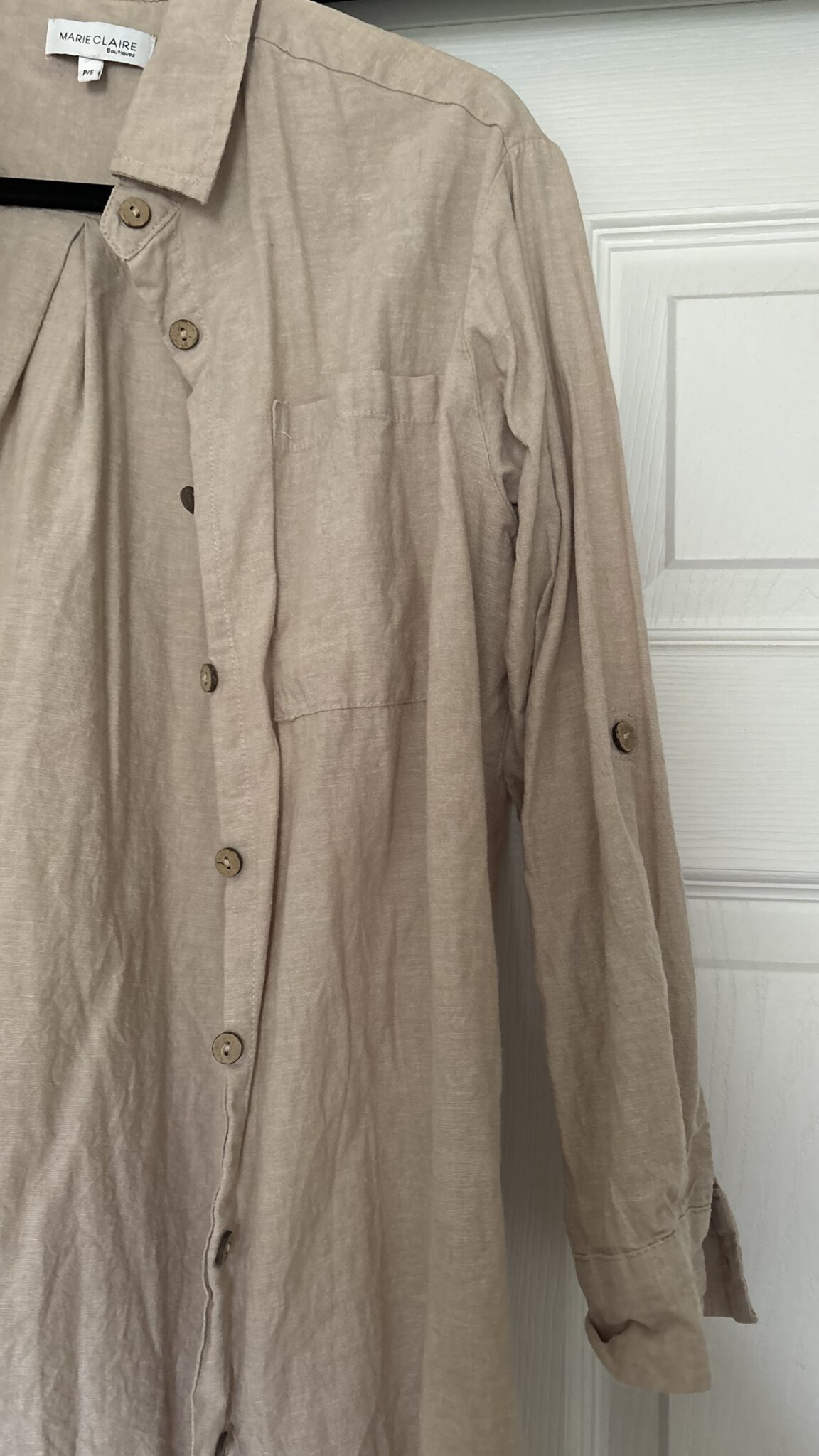 Image for Beige linen shirt