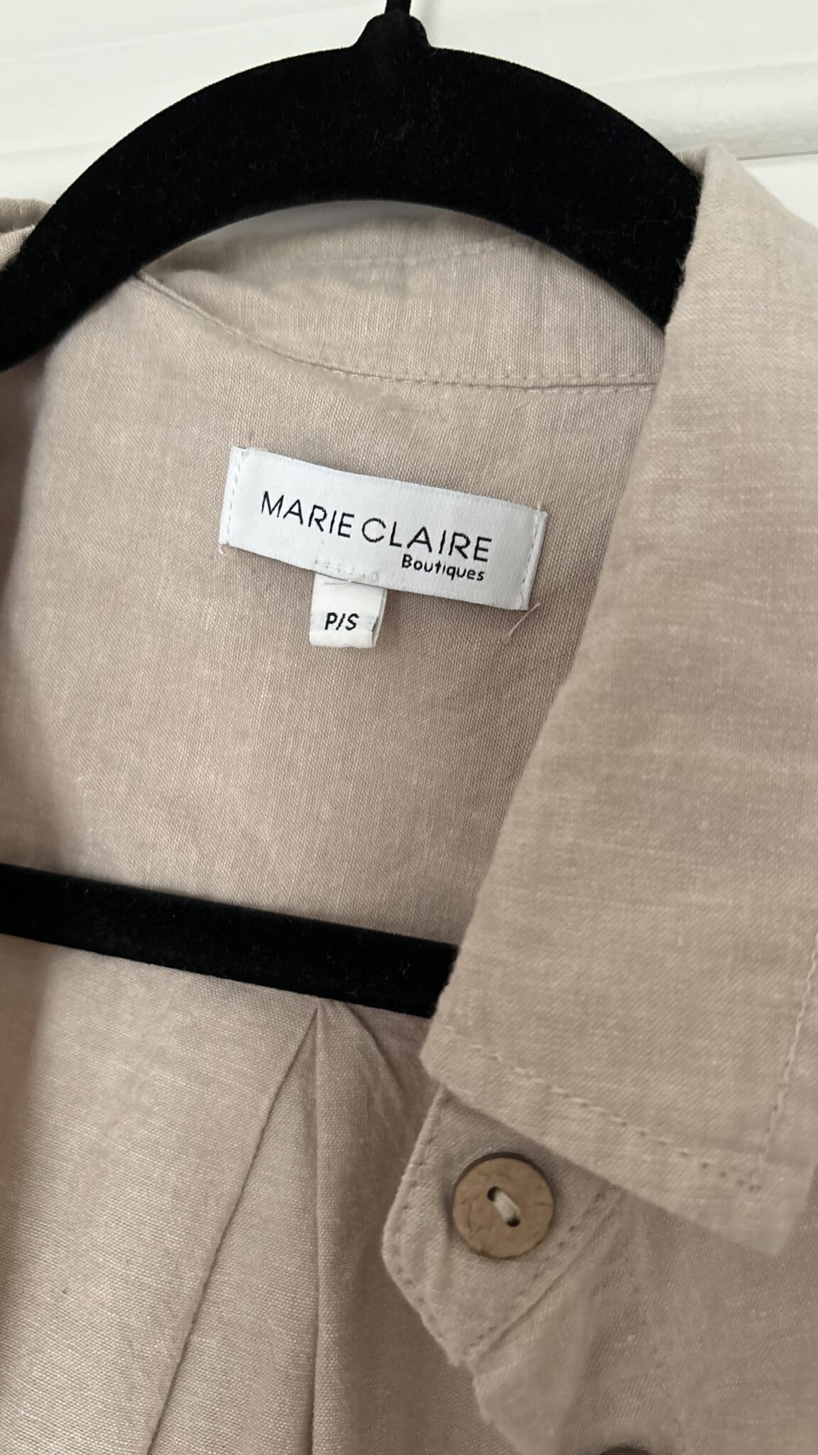 Image for Beige linen shirt