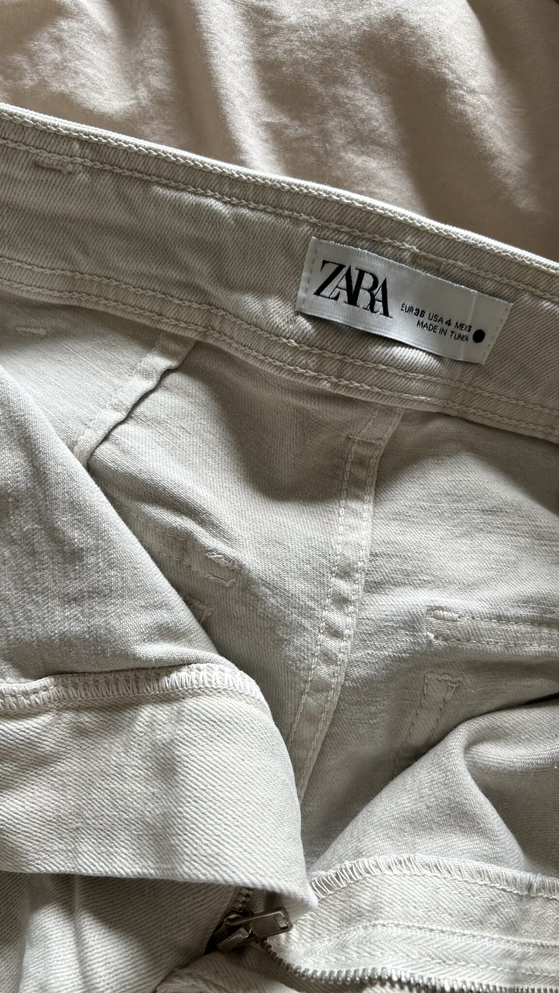 Image for Jeans cargo crème