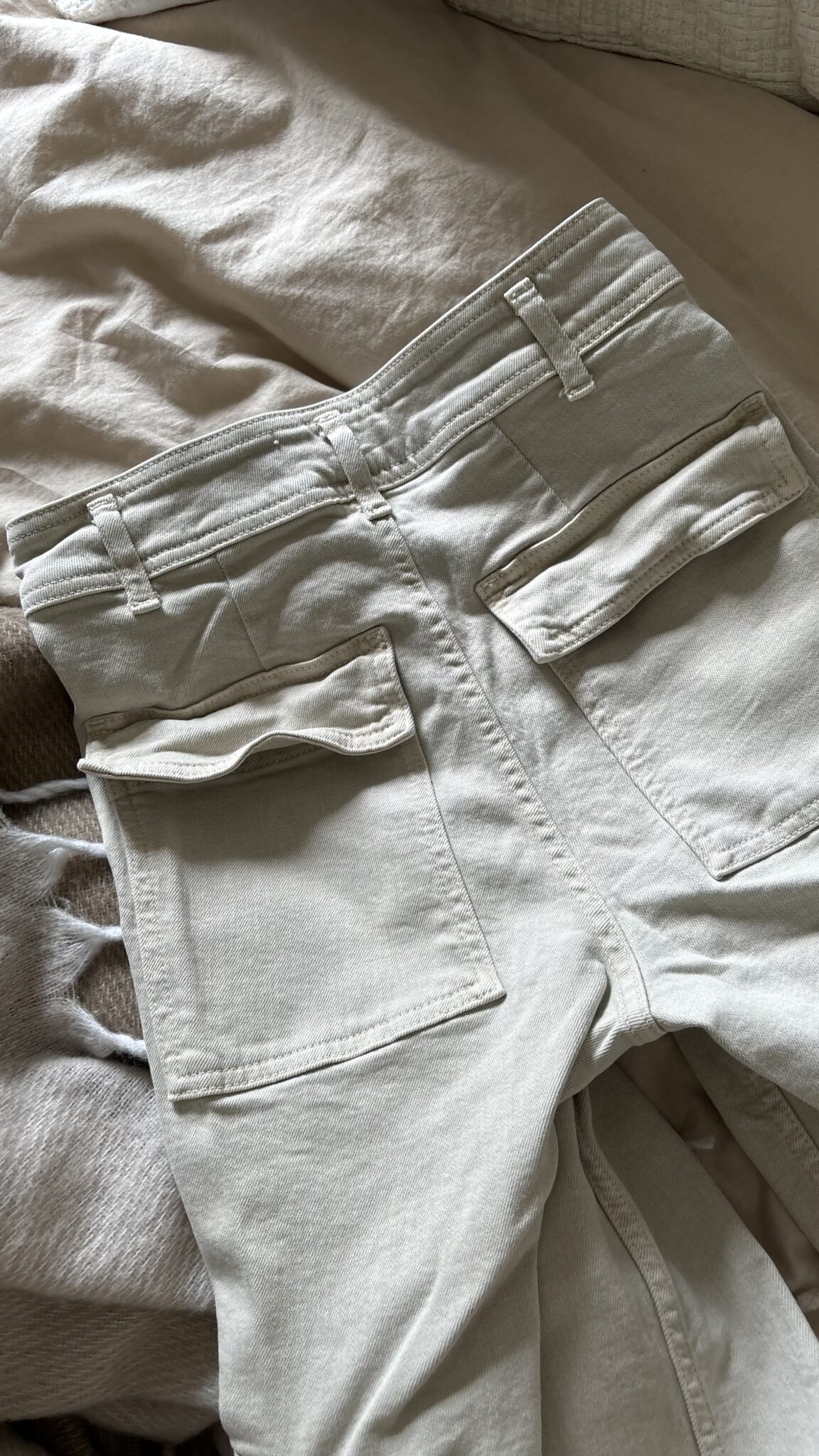 Image for Jeans cargo crème