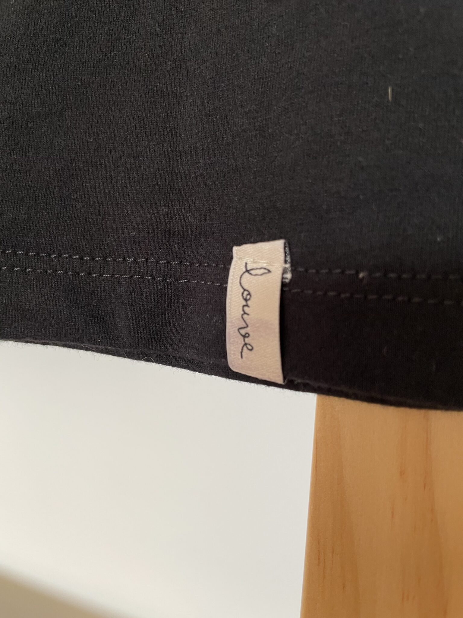 Image for Louve Design black short-sleeved jumper