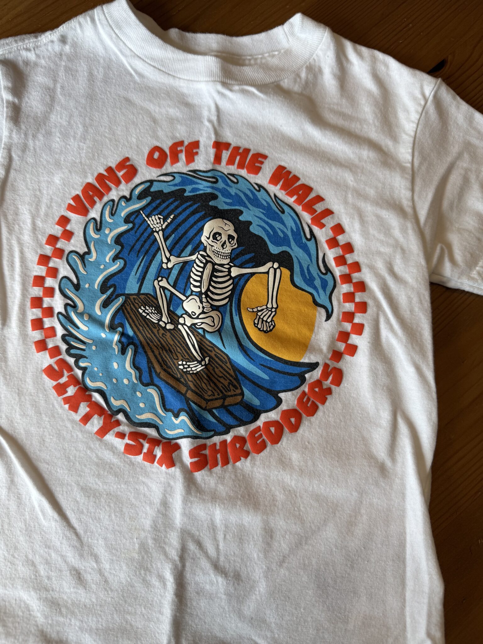 Image for Tshirt blanc squelette Vans