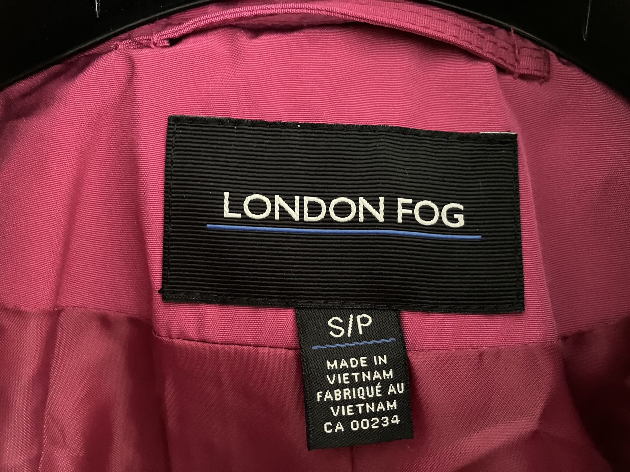 Image for Imperméable neuf London Fog fuchsia