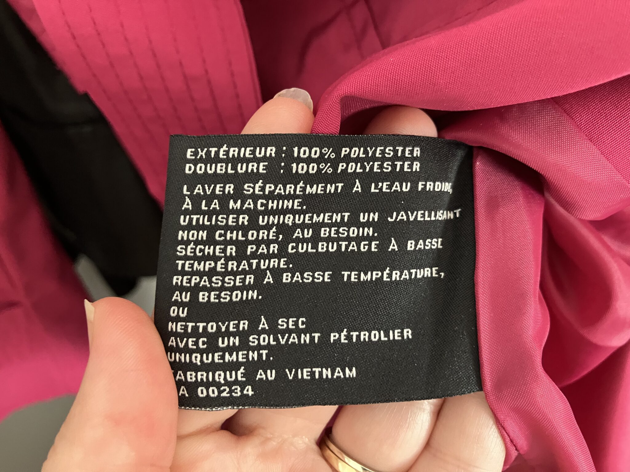 Image for Imperméable neuf London Fog fuchsia