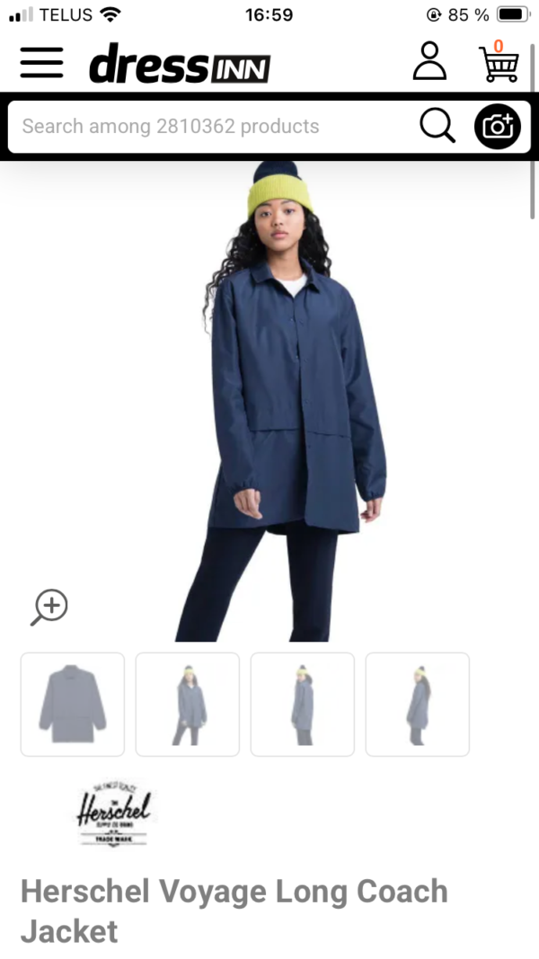 Image for Manteau Herschel coupe-vent xs