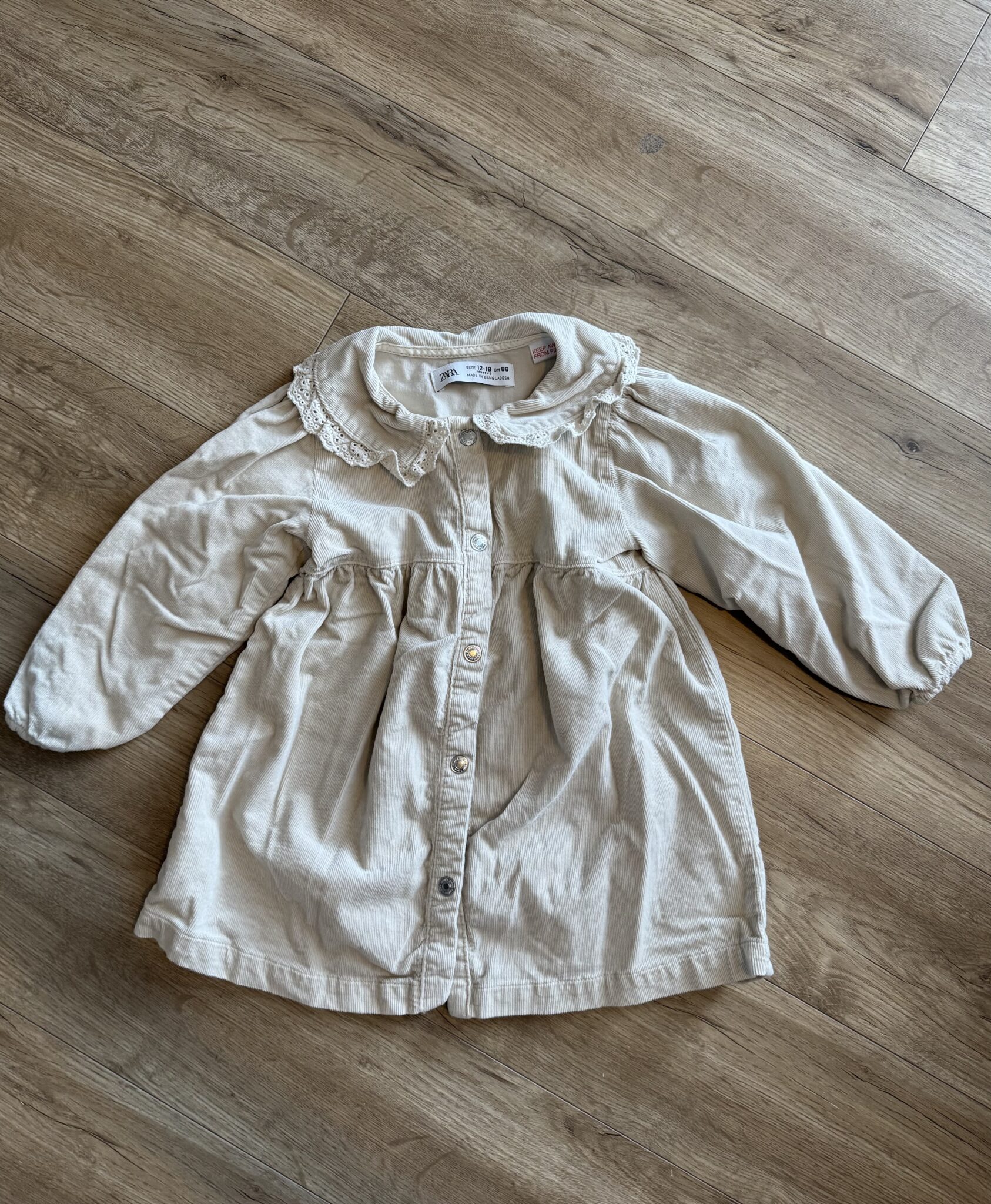 Image for 12-18 mois -Robe crème Zara