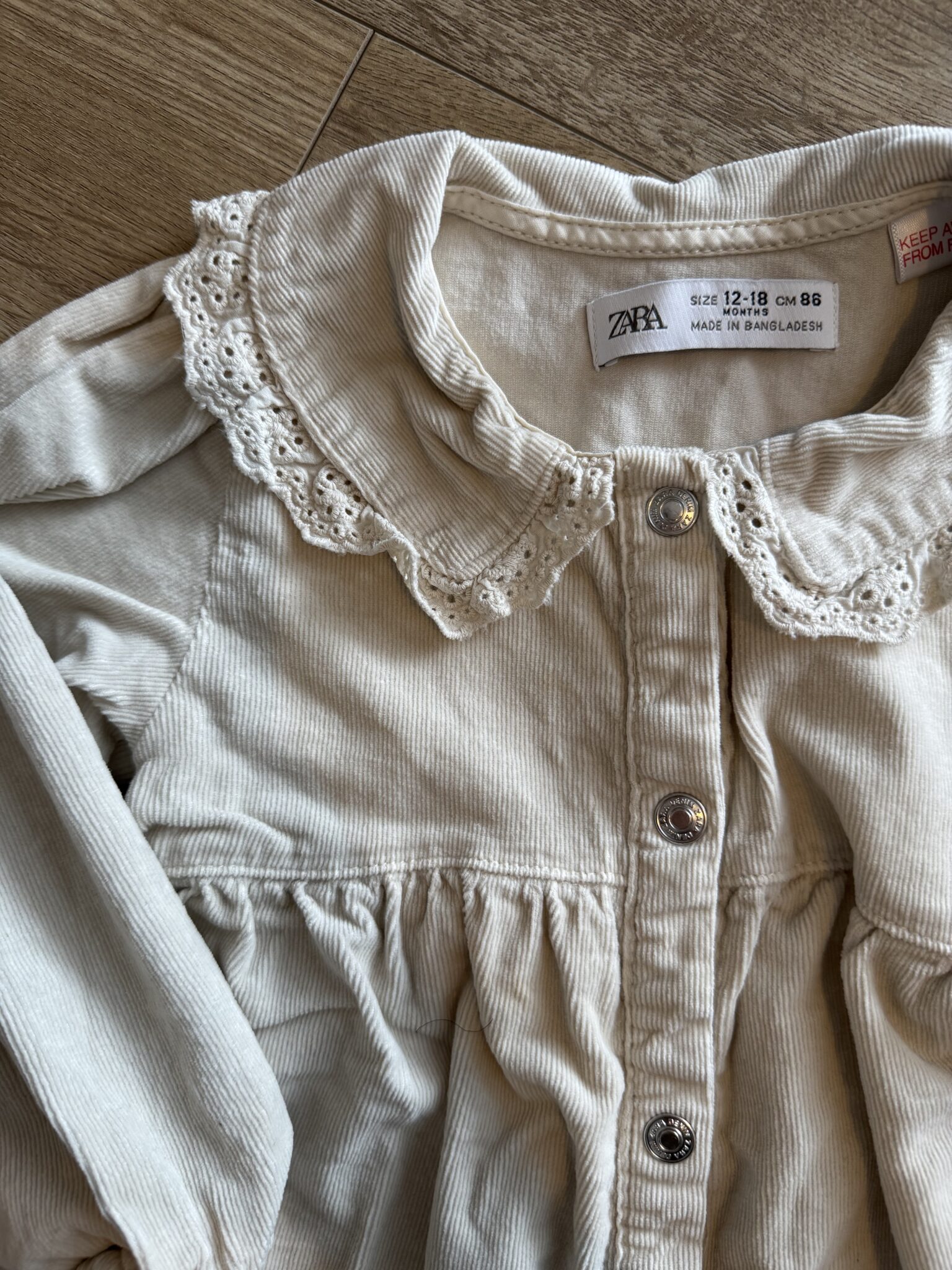 Image for 12-18 mois -Robe crème Zara