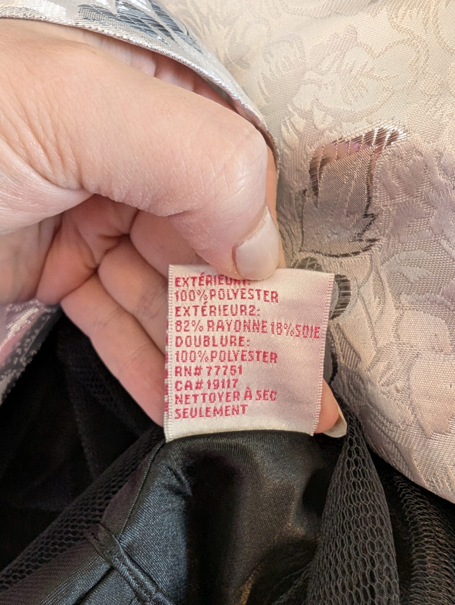 Image for Betsey Johnson/Robe argentée Sz 4