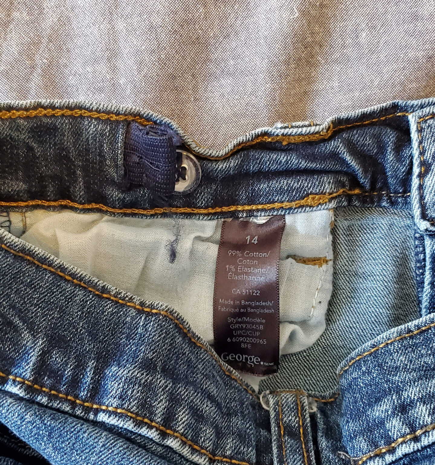 Image for Jeans bleu, taille 14, unisexe