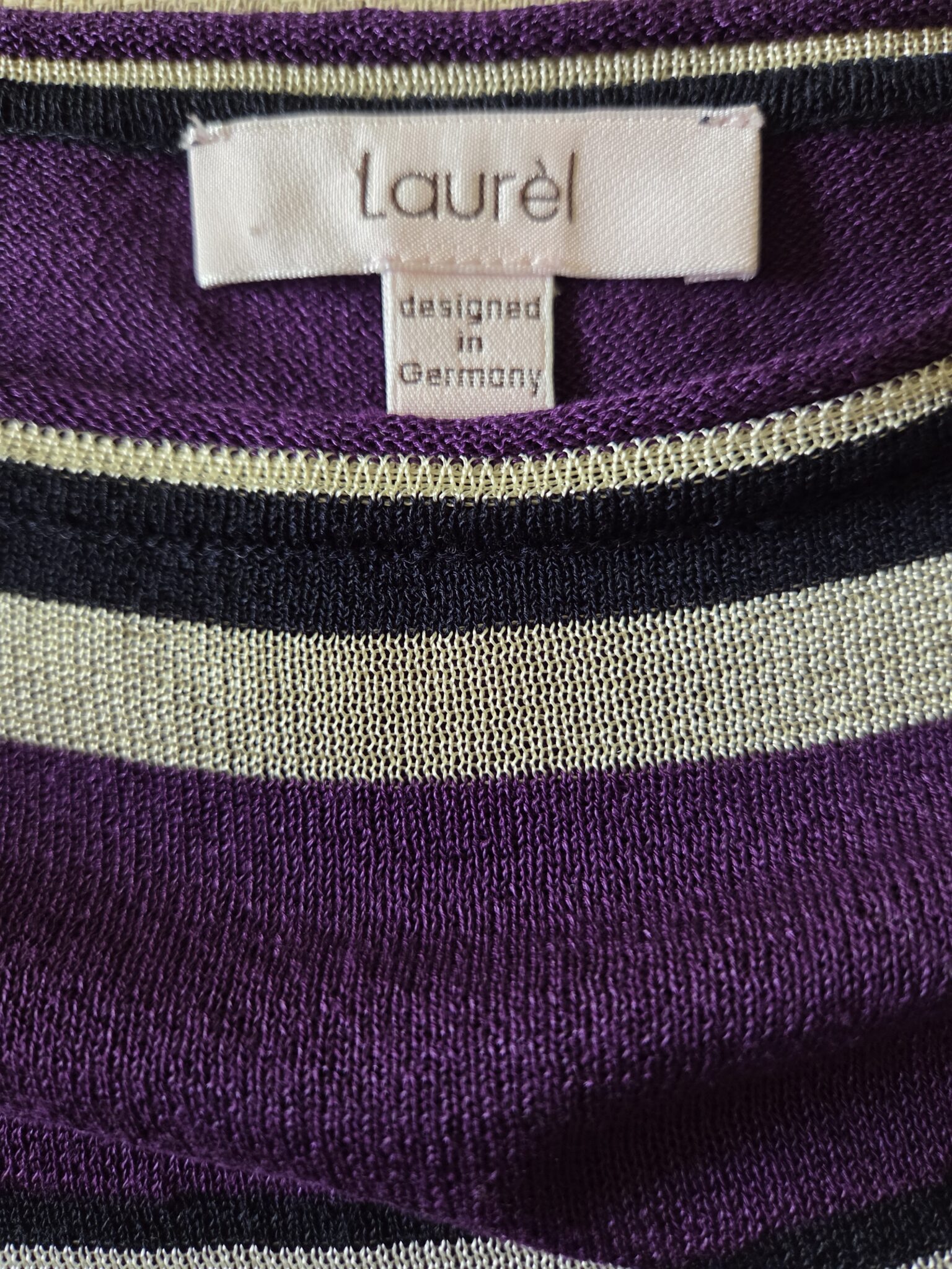 Image for LAUREL-Haut rayé Laurel violet et bleu