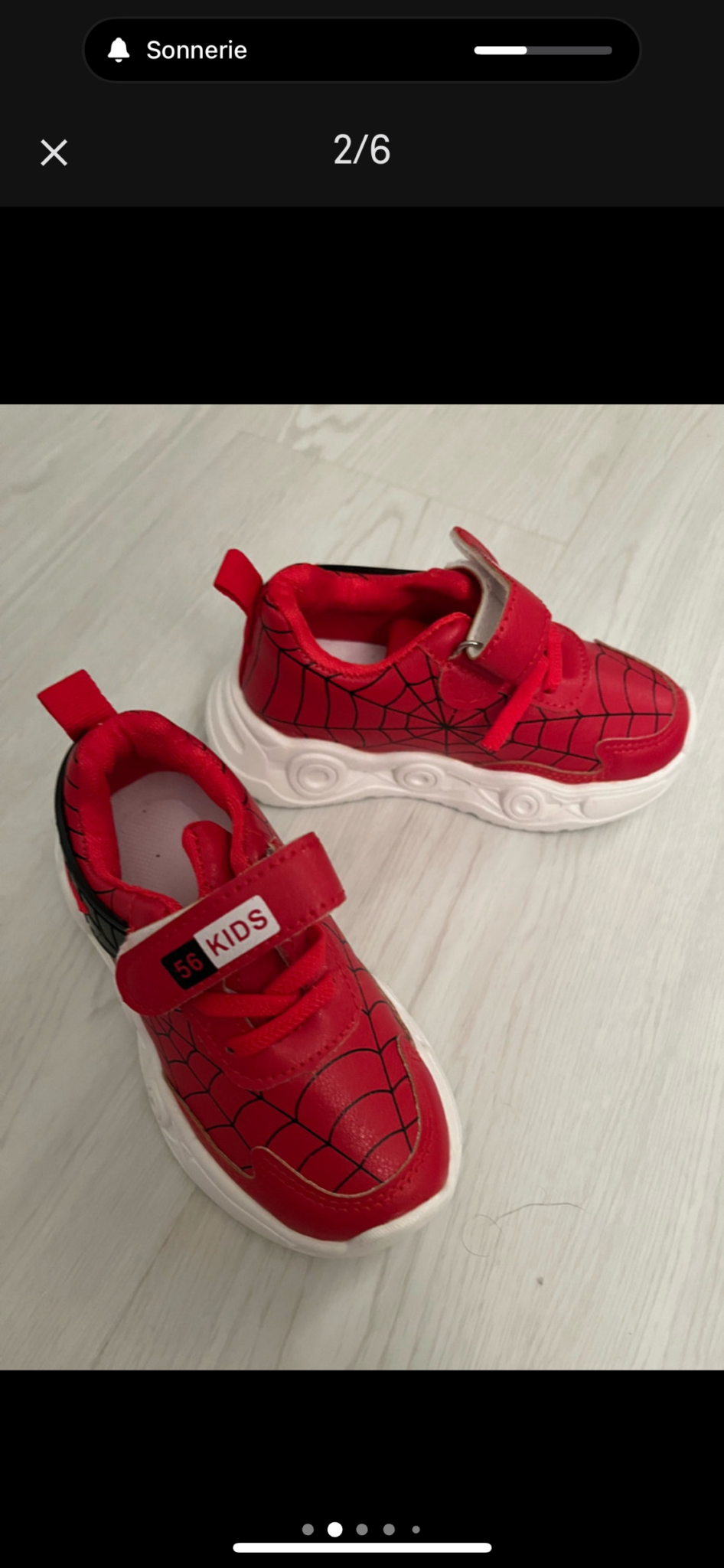 Image for Espadrilles lumineuses Spiderman