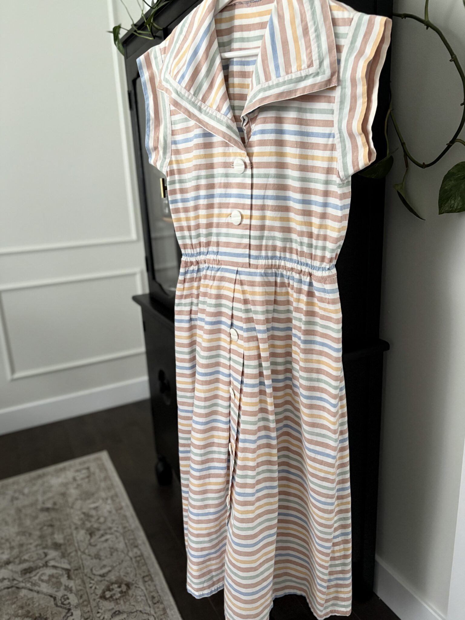 Featured image for Vintage 50s-60s style striped dress