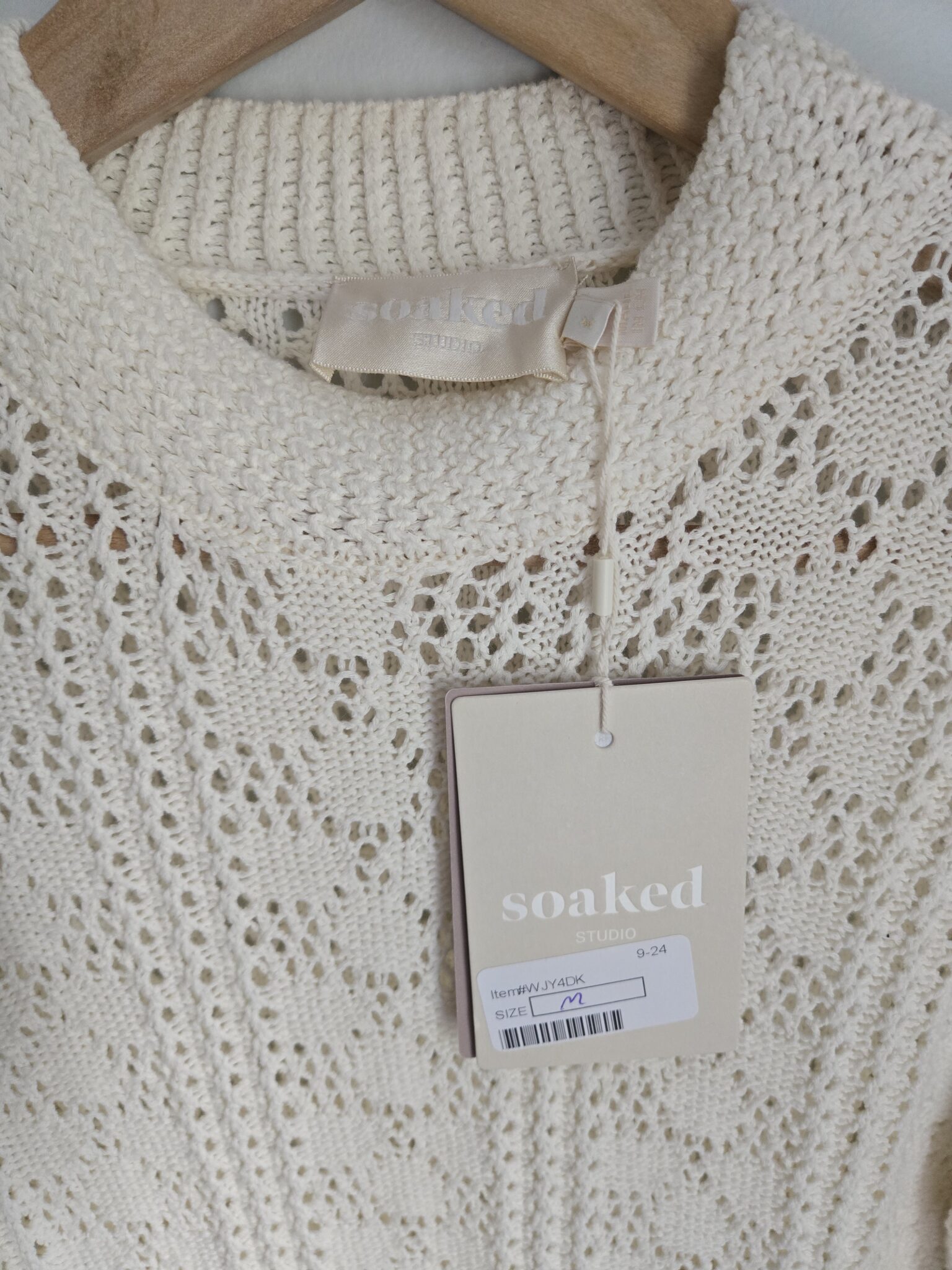 Image for SOAKED STUDIO 100% organic cotton knitted dress