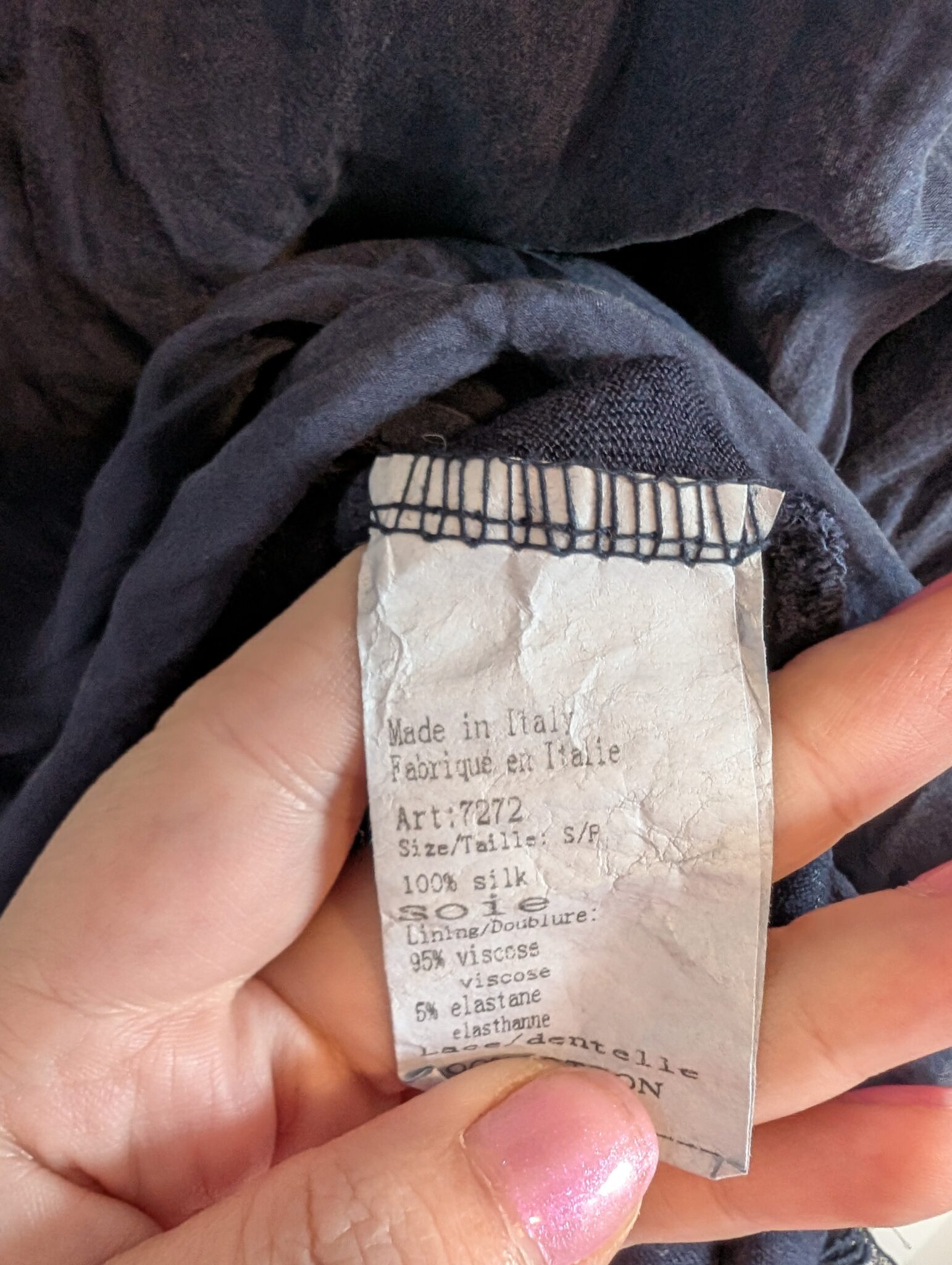 Image for Blouse en soie Sz S