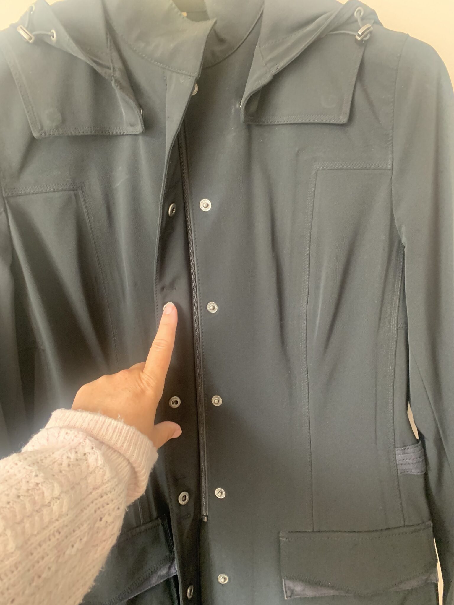 Image for Manteau de pluie technique Élie Tahari taille XS ajustable