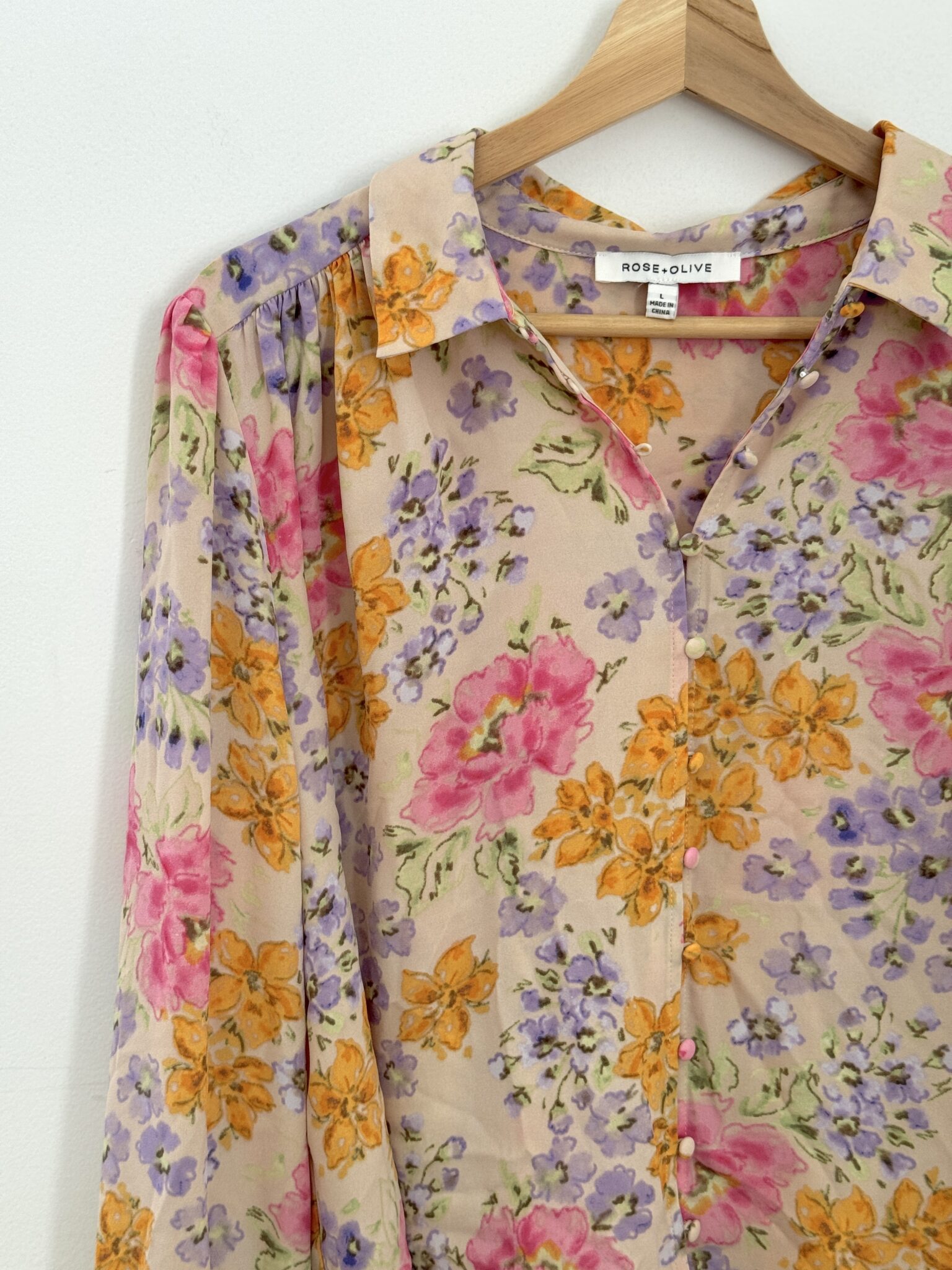 Image for Blouse Rose + Olive