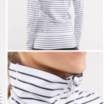 Thumbnail for Lululemon white and blue striped jacket size 4