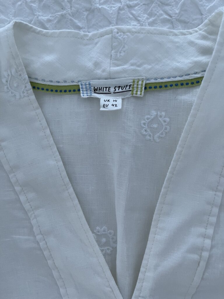 Image for White tunic 100% linen