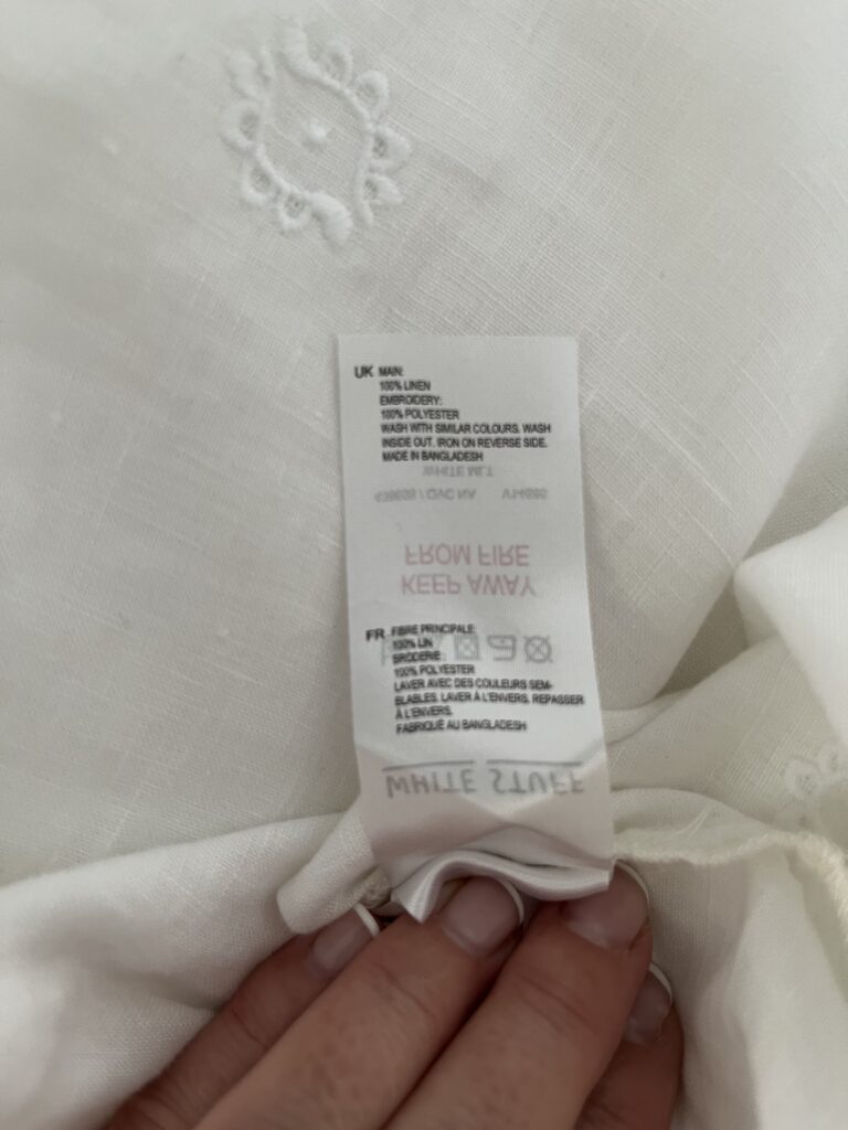 Image for White tunic 100% linen