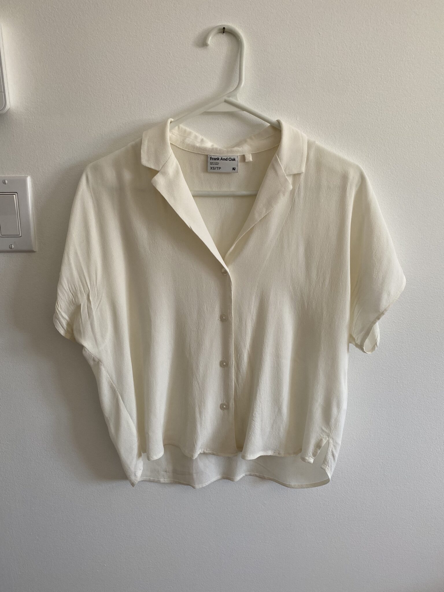 Featured image for Blouse camp collar Frank and Oak XS