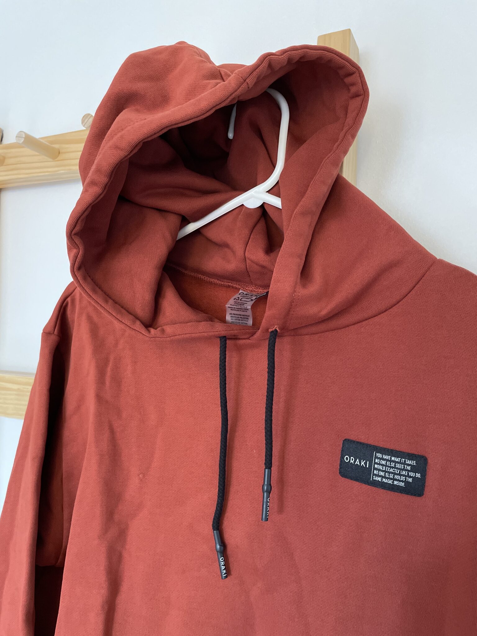 Image for Oraki oversized cotton tunic in rust