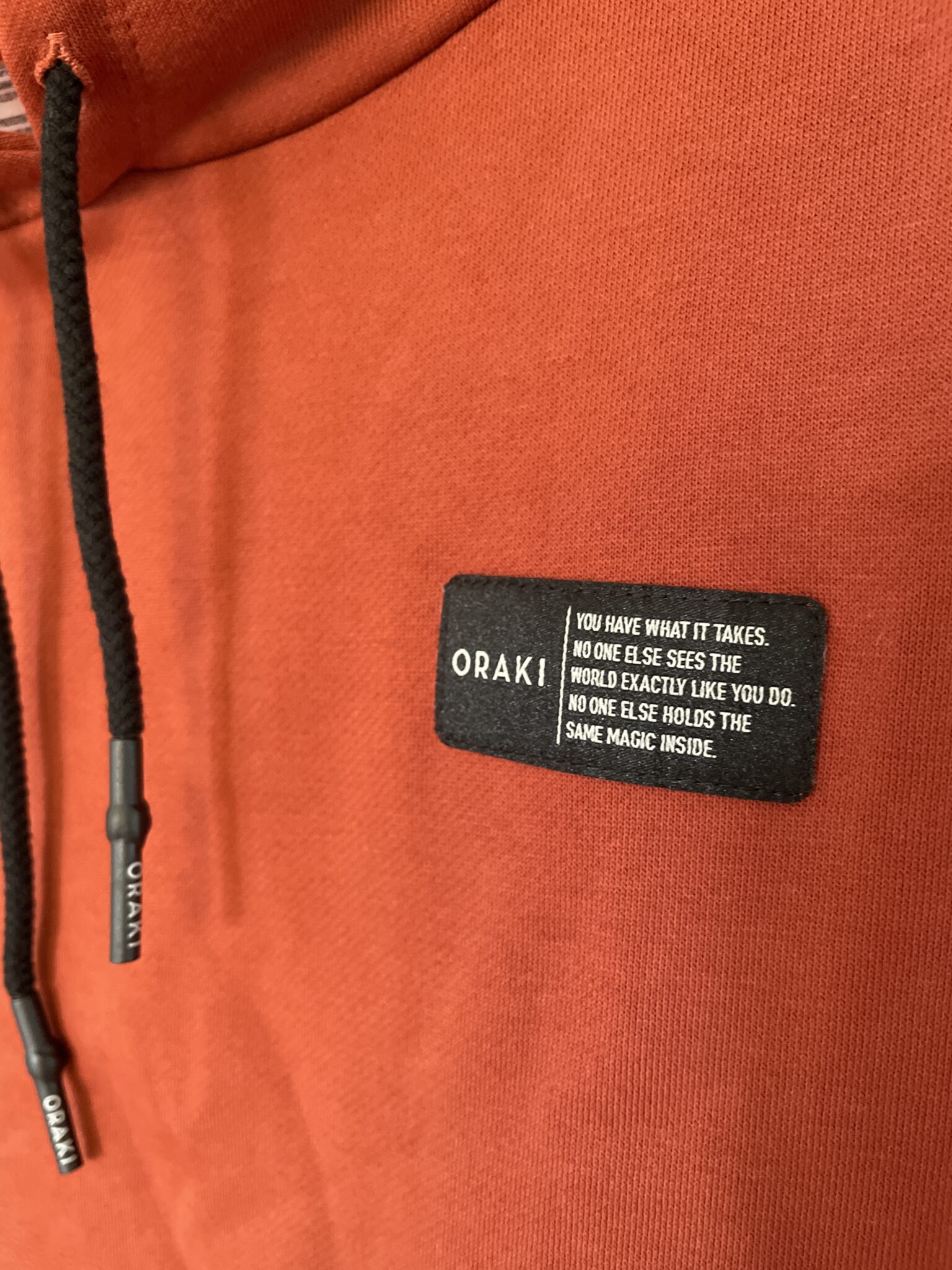 Image for Oraki oversized cotton tunic in rust