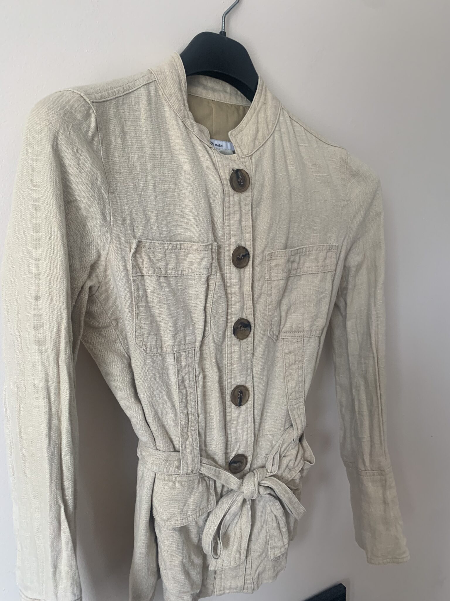 Image for Veste Zara taille médium 100% lin