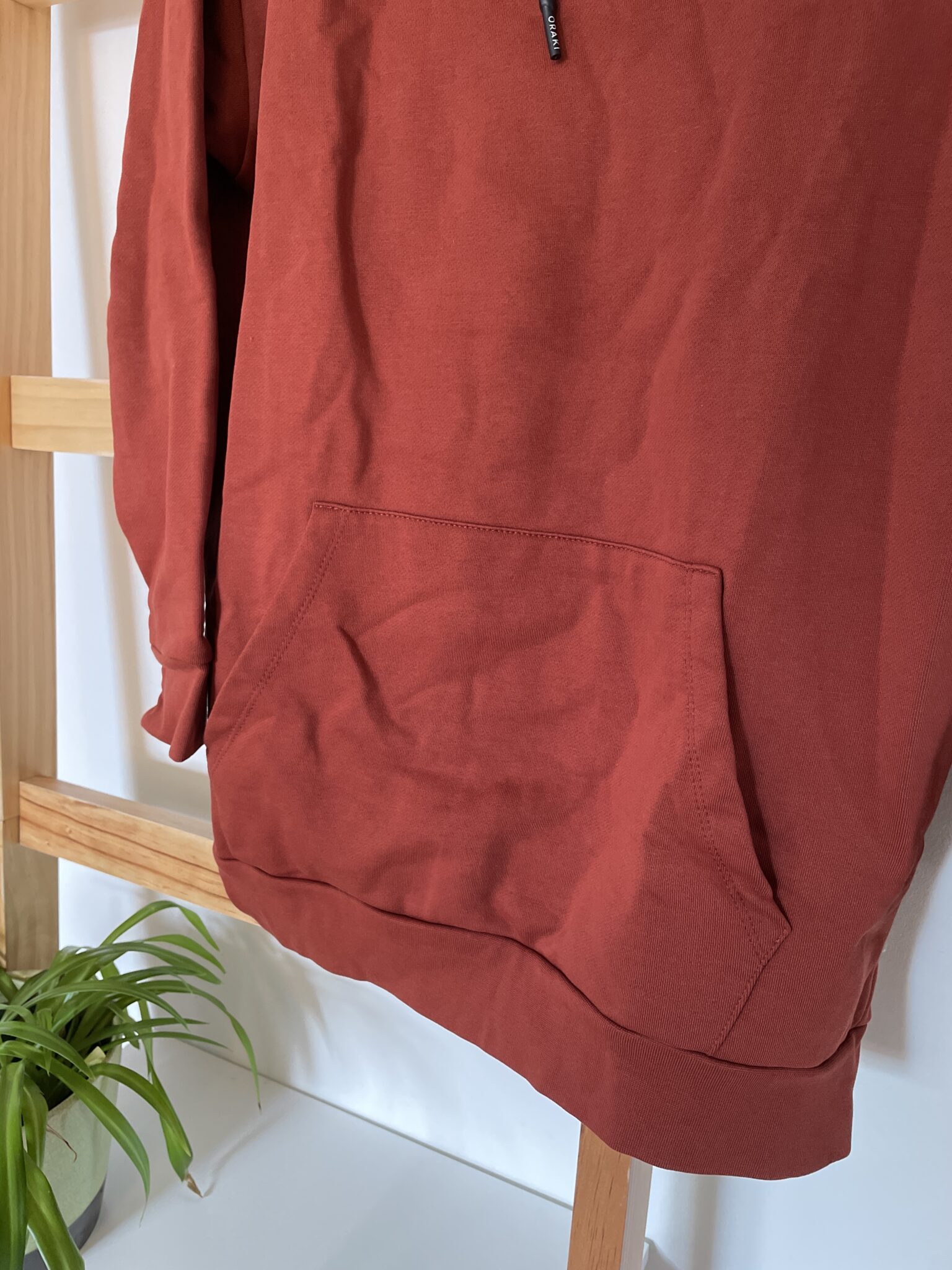 Image for Oraki oversized cotton tunic in rust