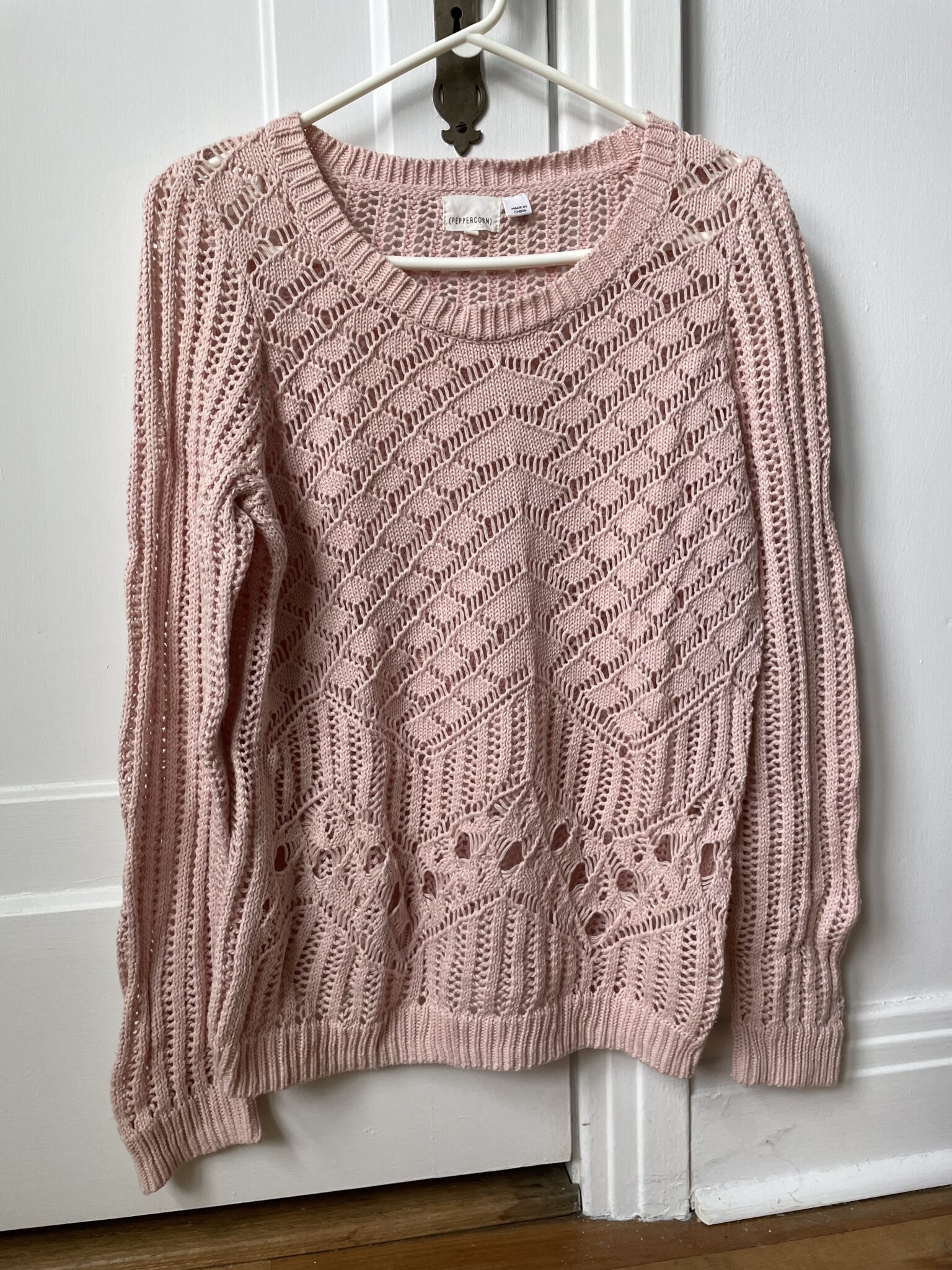 Featured image for Peppercorn pink knitted jumper
