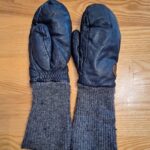 Thumbnail for Mitaines doublées en cuir et laine