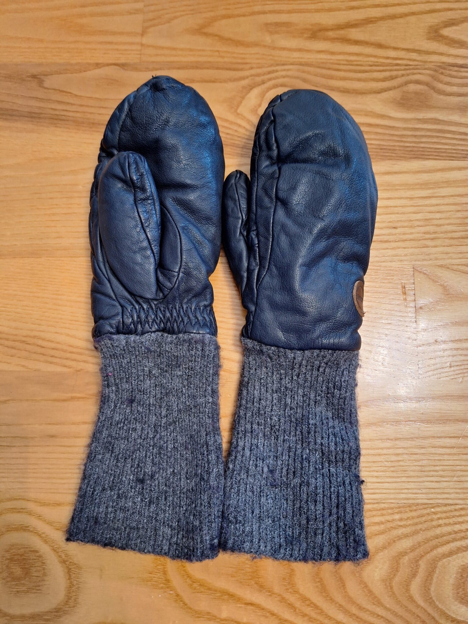 Image for Mitaines doublées en cuir et laine