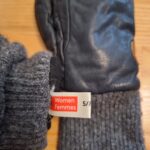 Thumbnail for Mitaines doublées en cuir et laine