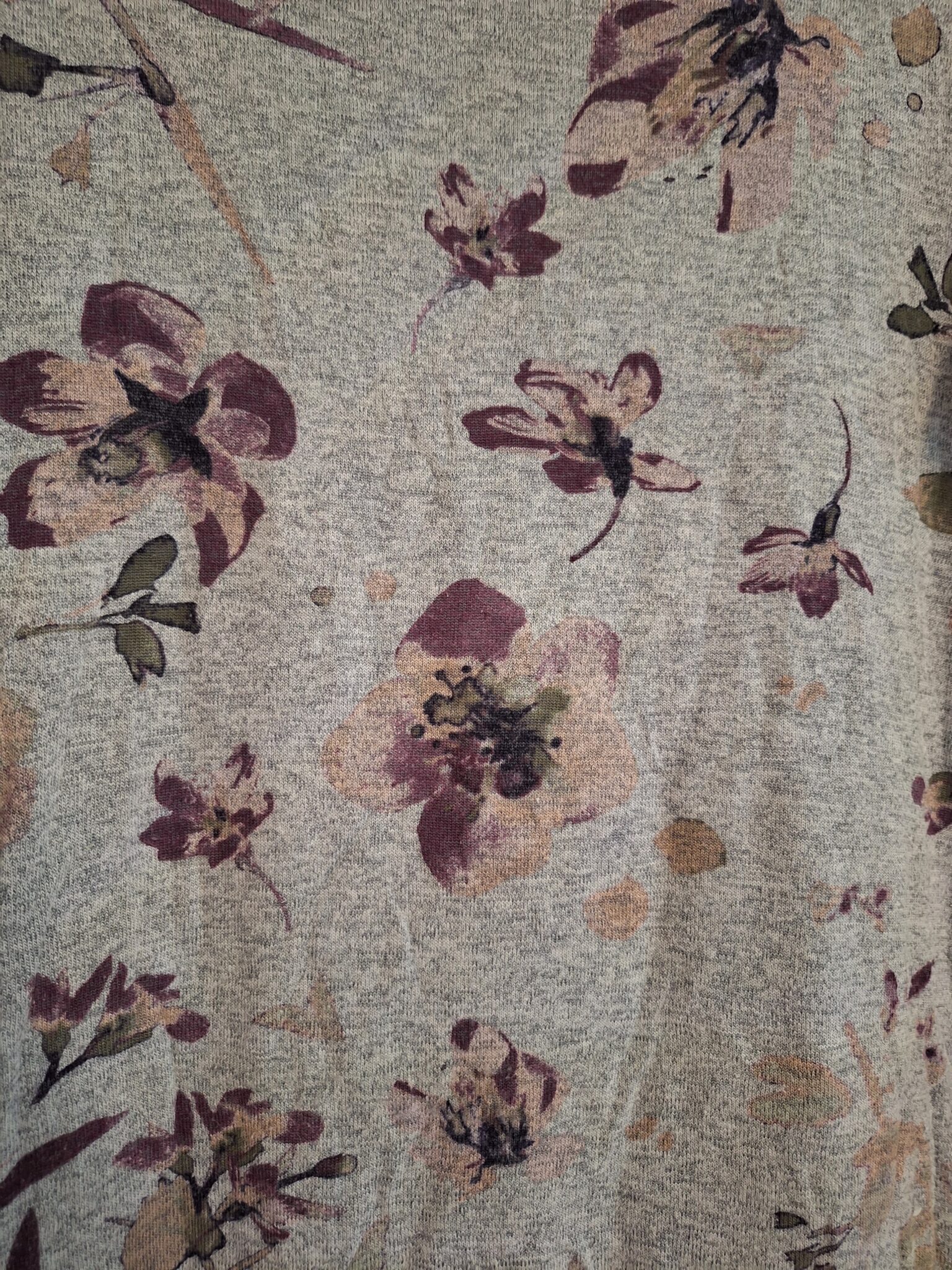 Image for T shirt fleuri