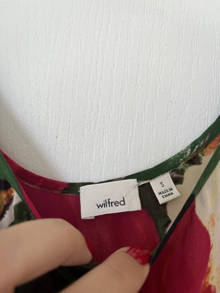 Image for Wilfred long silk dress size S