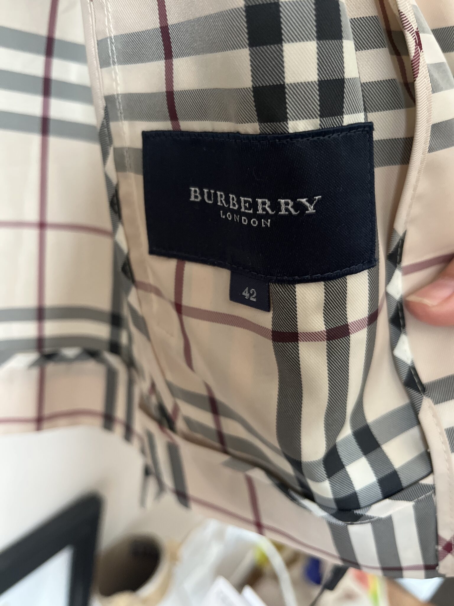 Image for Burberry jacket size 42
