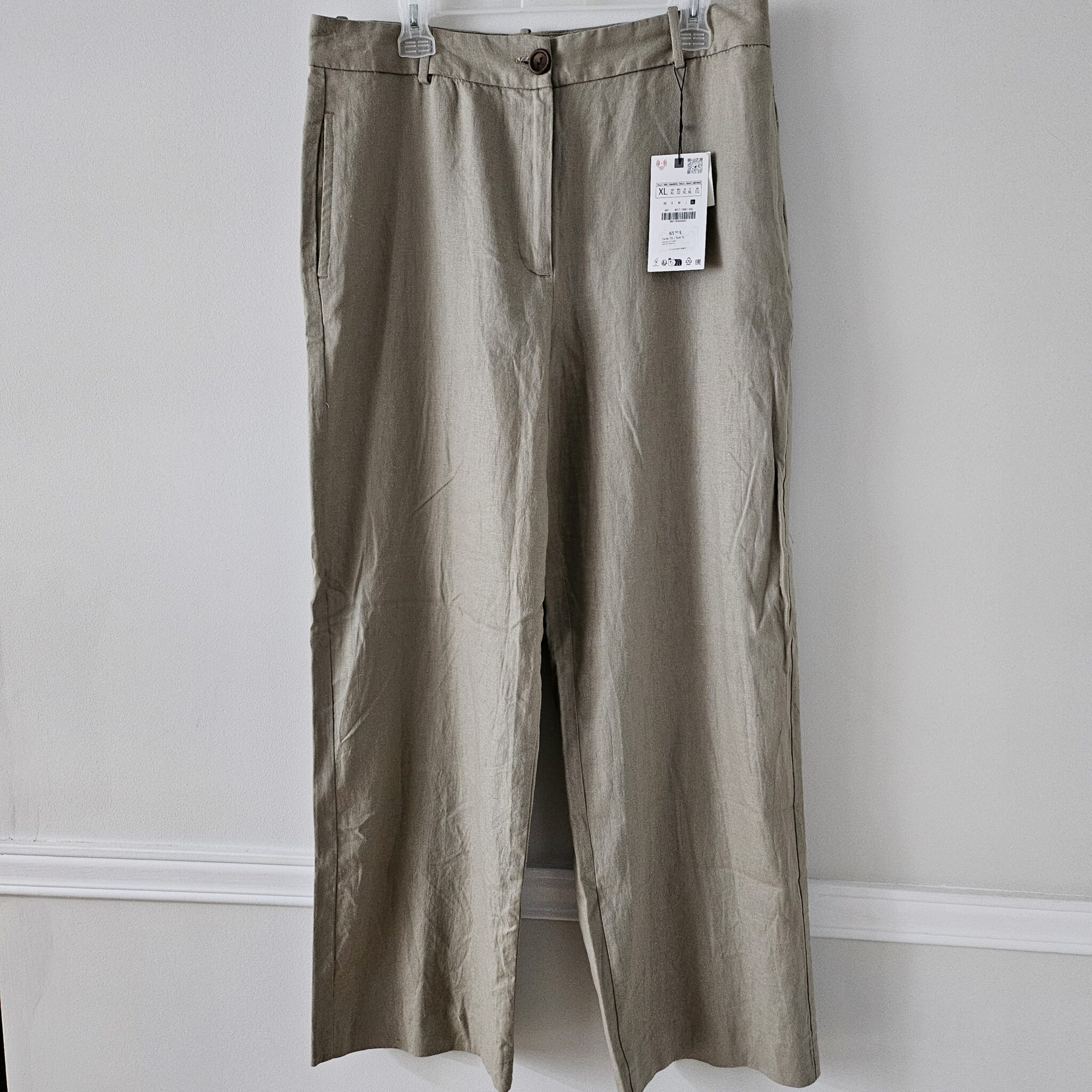 Featured image for Linen flared leg trousers
