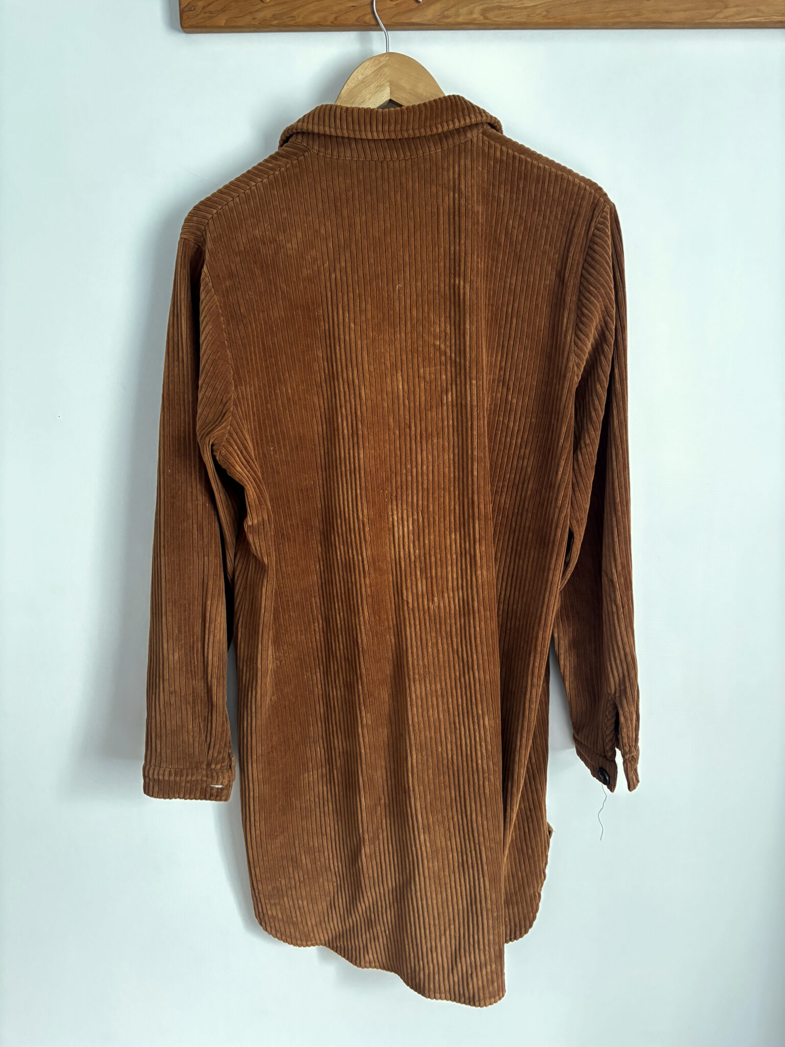 Image for TWIK light brown corduroy DRESS (L)
