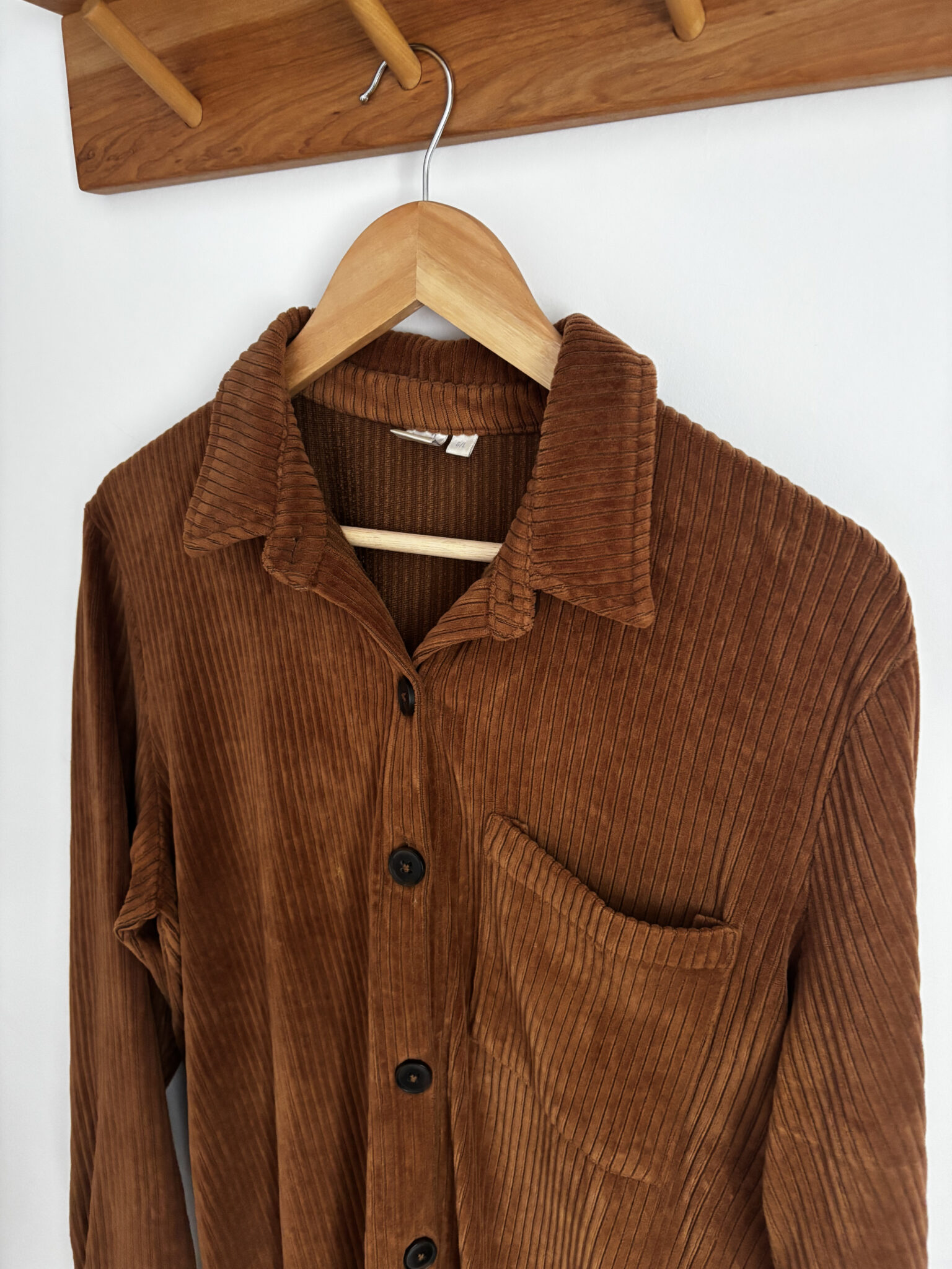 Image for TWIK light brown corduroy DRESS (L)