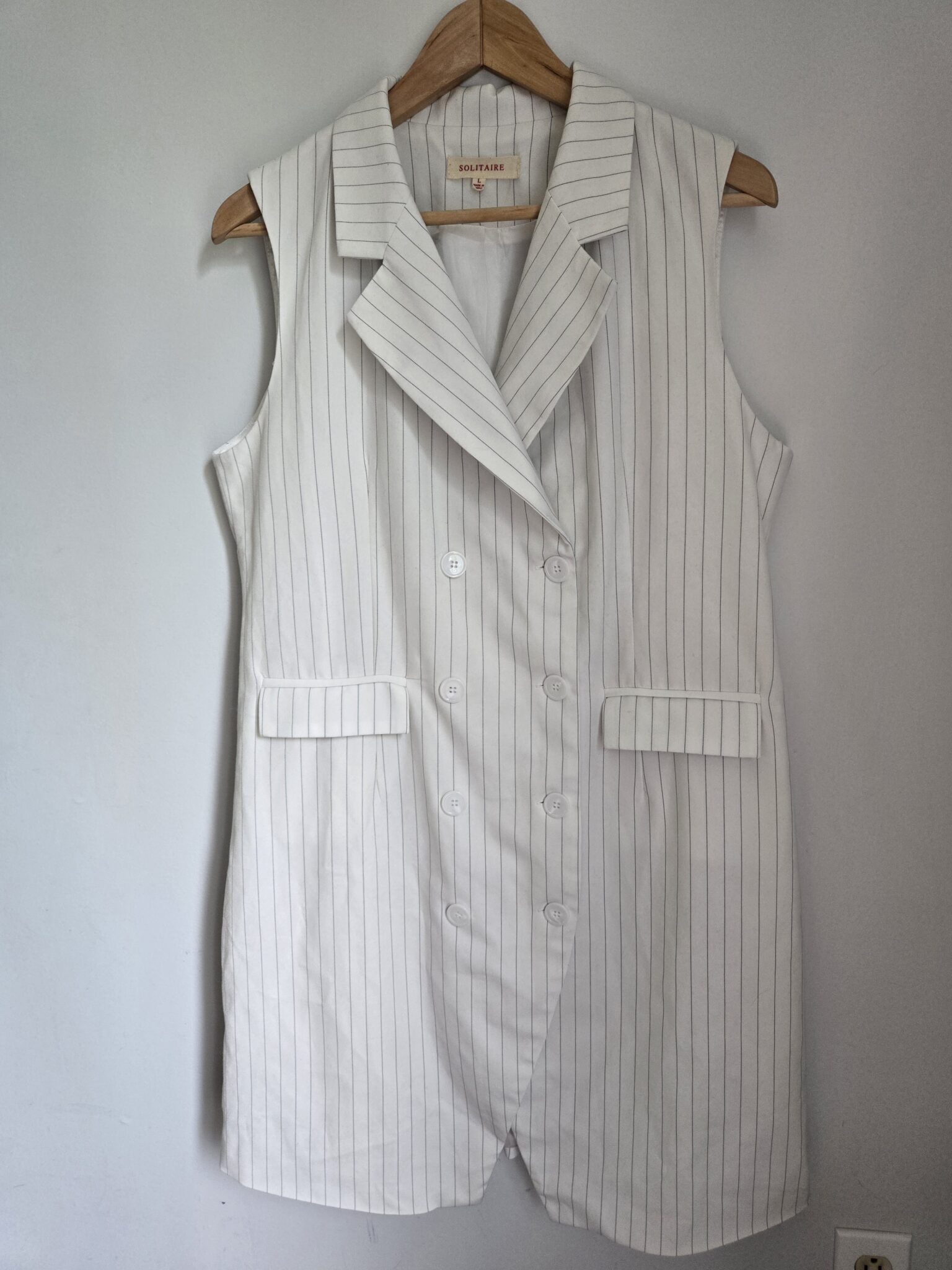 Featured image for Sleeveless striped dress