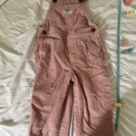 Thumbnail for Pink corduroy dungarees