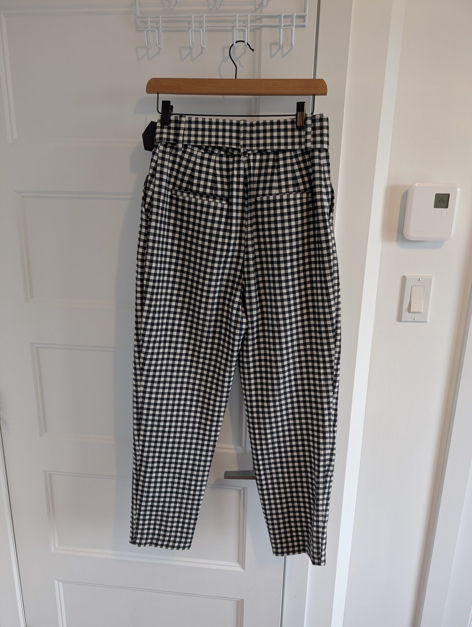 Image for Zara/Pantalon Gingham Sz S