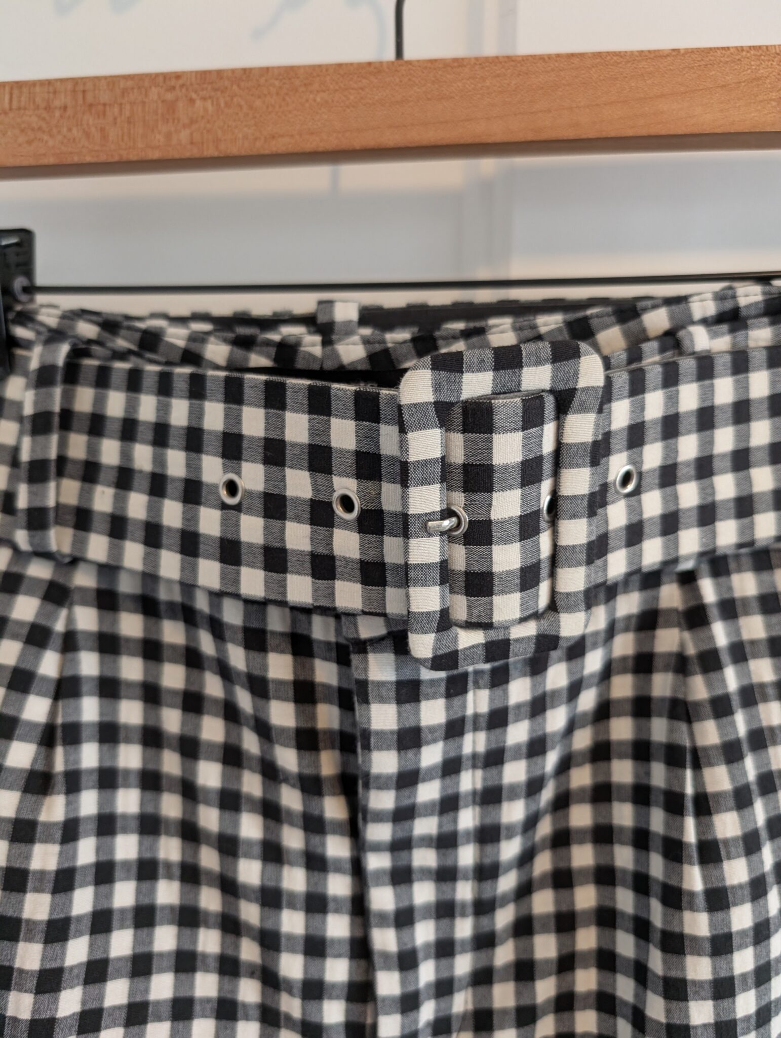Image for Zara/Pantalon Gingham Sz S